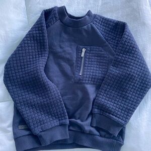 Mayoral Boys  Navy Quilted Crewneck Sweatshirt and Sweatpants Matching Set